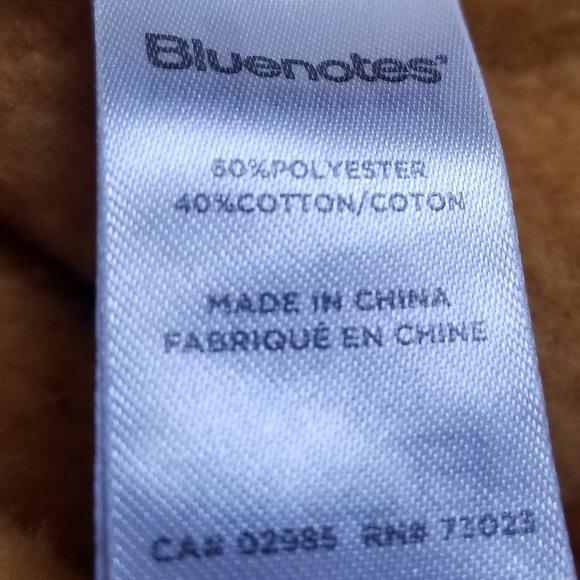 🛍️❤️Bluenotes 1/4 Zip Front Cropped Sweatshirt  Size XL🛍️❤️ - Picture 8 of 11